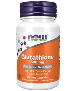 NOW Foods - Glutathione with Milk Thistle Extract & Alpha Lipoic Acid