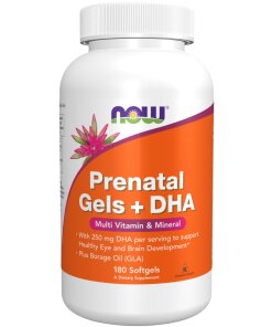 NOW Foods - Prenatal Gels + DHA - 180 softgels