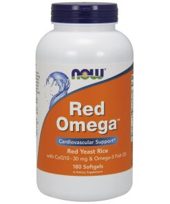 NOW Foods - Red Omega (Red Yeast Rice) - 180 softgels