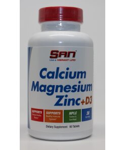 SAN - Calcium Magnesium Zinc + D3 - 90 tablets