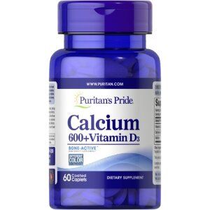 Puritan's Pride - Calcium + Vitamin D3 - 60 caplets