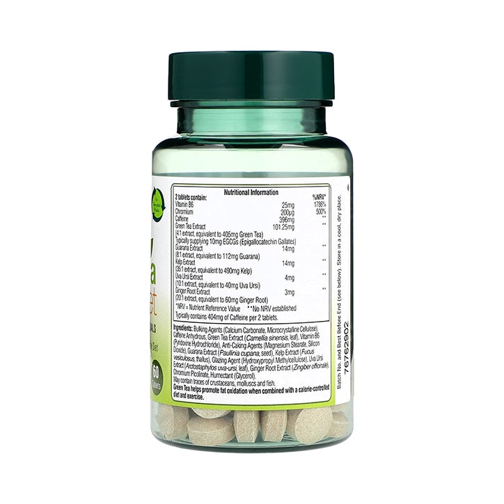 Holland & Barrett - Super zelený čaj, doplnok stravy - 60 tabliet – Obrázok 2