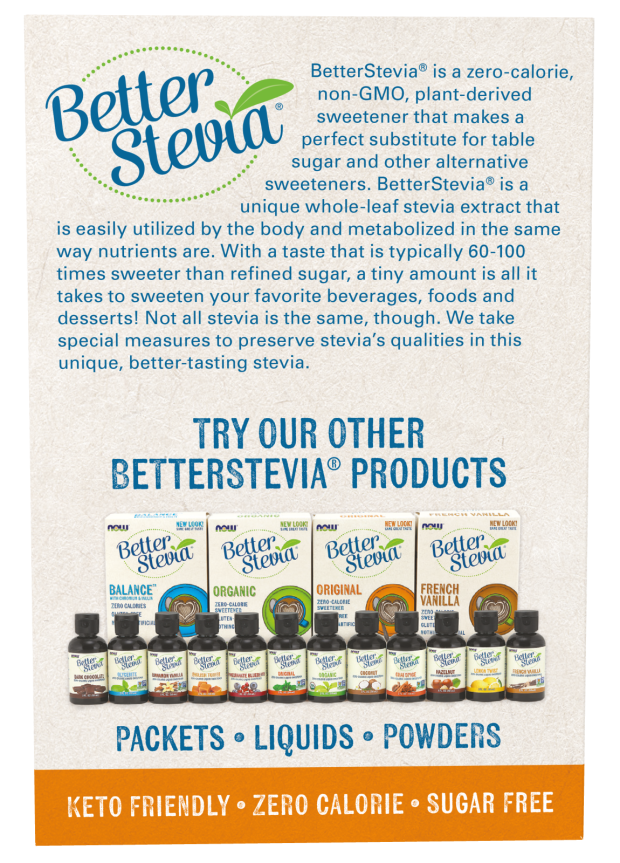 NOW Foods - Bedre Stevia, originálne balíčky - 100 ks - Billede 4