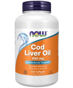 Cod Liver Oil 650 mg Softgels