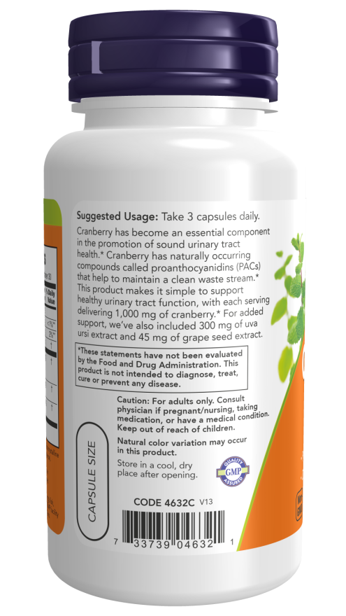 NOW Foods - Brusnice s PACs - 90 kapsúl - Billede 3