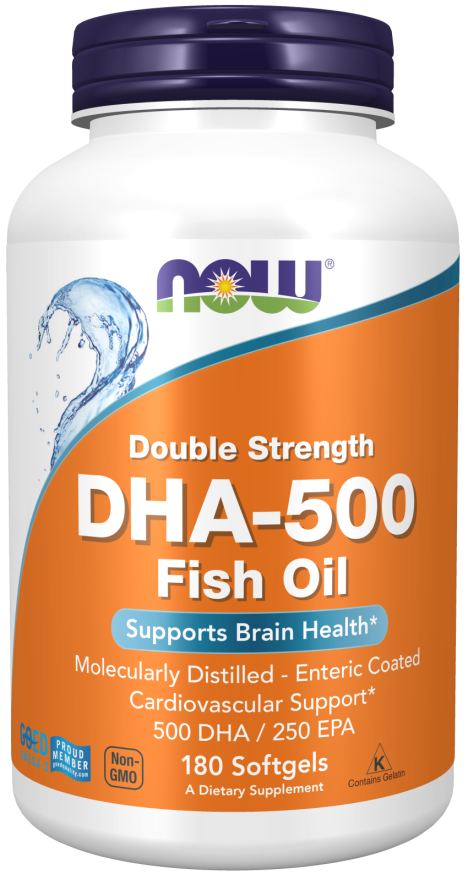NOW Foods - DHA-500, 500 mg DHA / 250 mg EPA - 90 mäkkých kapsúl – Obrázok 4