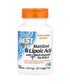 Doctor's Best Stabilized R-Lipoic Acid with BioEnhanced Na-RALA