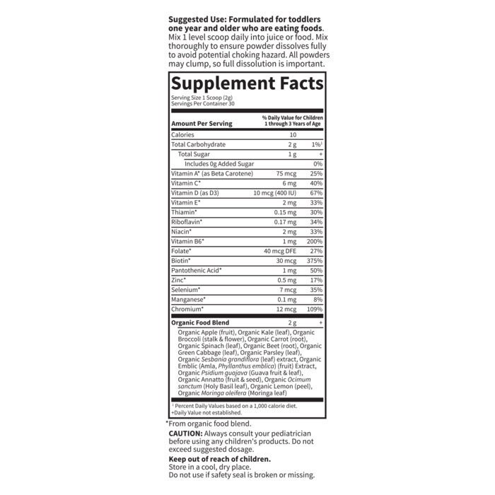 Have af Livet - Detský multivitamínový prášok - 60g - Billede 2