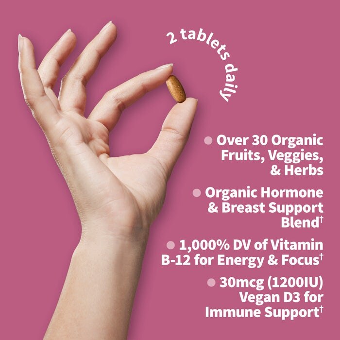 Mykind Organics - Multivitamín pre ženy nad 40 rokov, 120 vegánskych tabliet - Billede 3