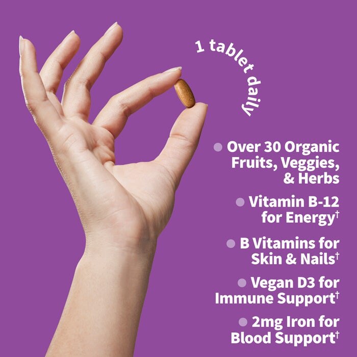 Mykind Organics - Multivitamín pre ženy na každodenné užívanie, 60 vegánskych tabliet - Billede 3