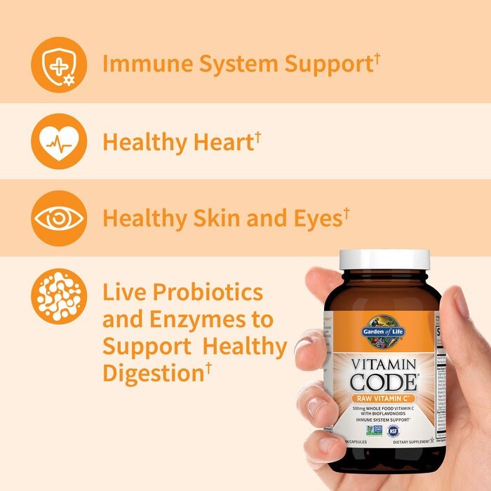 Have af Livet - Vitamin Code Surový vitamín C - 60 vegánskych kapsúl - Billede 4