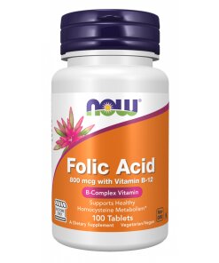 Folic Acid 800 mcg with Vitamin B-12 Tablets