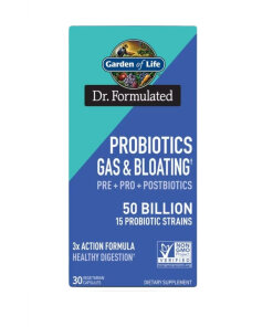 Garden of Life - Dr. Formulated Probiotics Gas & Bloating - 30 vcaps