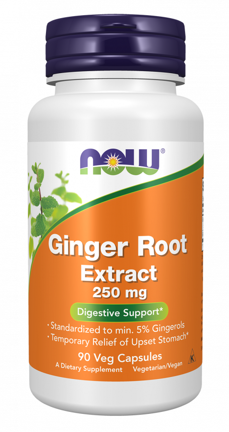 Ginger Root Extract 250 mg Veg Capsules