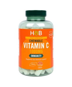 Holland & BarrettHigh Strength Chewable Vitamin C 1000mg 120 Tablets(1023)Everyday HealthHealthy EatingEnergyImmunity+2 ChewableAdd to basket