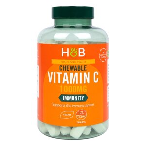 Holland & BarrettHigh Strength Chewable Vitamin C 1000mg 120 Tablets(1023)Everyday HealthHealthy EatingEnergyImmunity+2 ChewableAdd to basket