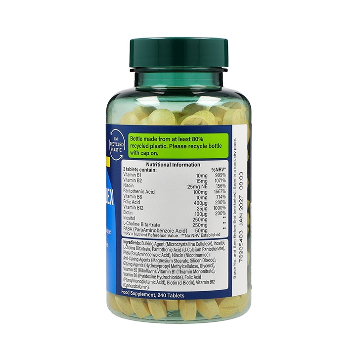 Holland & Barrett - Kompletný vitamín B komplex vysoká sila - 240 tabliet – Obrázok 2