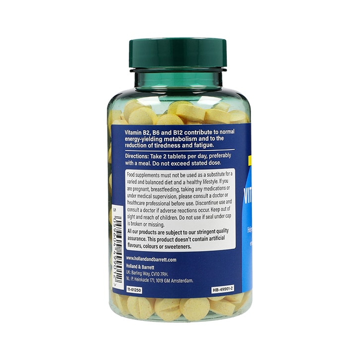 Holland & Barrett - Kompletný vitamín B komplex vysoká sila - 240 tabliet – Obrázok 3
