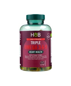 Holland & BarrettHigh Strength Triple Omega 3-6-9 120 Capsules(459)Heart HealthEveryday HealthEye HealthBrain Health+2