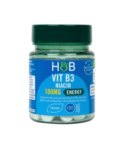 Holland & BarrettVitamin B3 + Niacin 100mg 120 Tablets(57)EnergyBrain Health