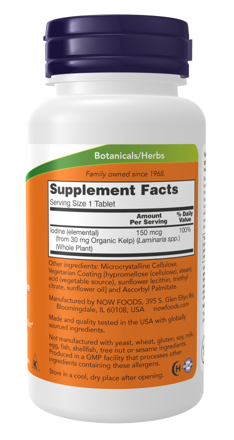 NOW Foods - Tang, 150 mcg - 200 tabliet – Obrázok 2