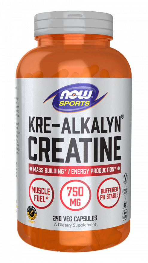 NOW Foods - Kre-Alkalyn Kreatin, 240 kapsúl – Obrázok 4