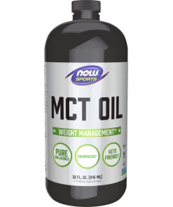 MCT Oil Liquid in Plastic Bottle