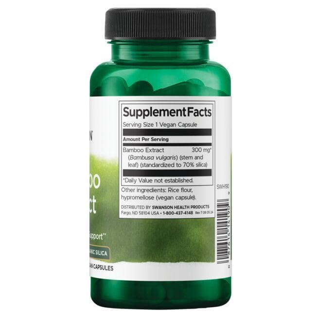 Swanson – Extrakt z bambusu 60 kapsúl – Obrázok 2