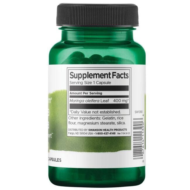 Swanson - Moringa Oleifera 400 mg, 60 kapsúl – Obrázok 2