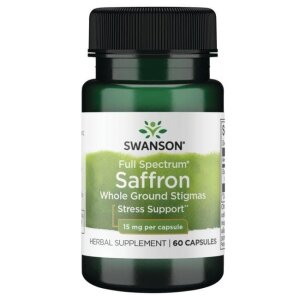 SWANSON FS Szafran 15mg 60 kaps