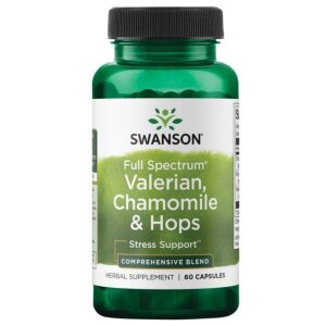 SWANSON FS Waleriana Rumianek i Chmiel 60 kaps
