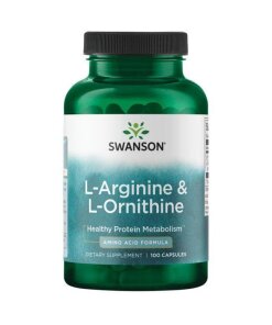 SWANSON L-Arginina + L-Ornityna 100kaps