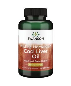 SWANSON Pristine Norwegian Cod liver oil 60kaps
