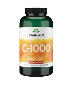 SWANSON Witamina C1000 + dzika ró¿a 250 kaps