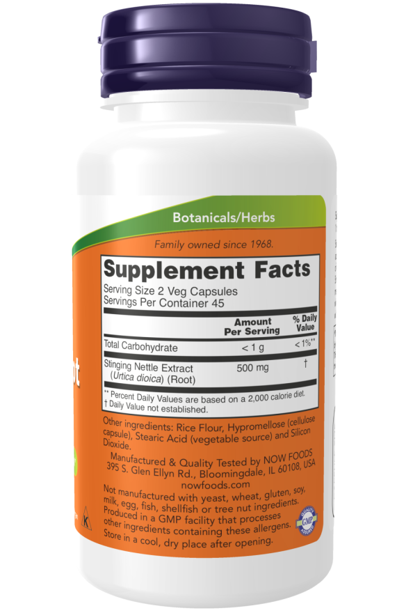 NOW Foods – Extrakt z koreňa žihľavy 250mg, 90 kapsúl – Obrázok 2