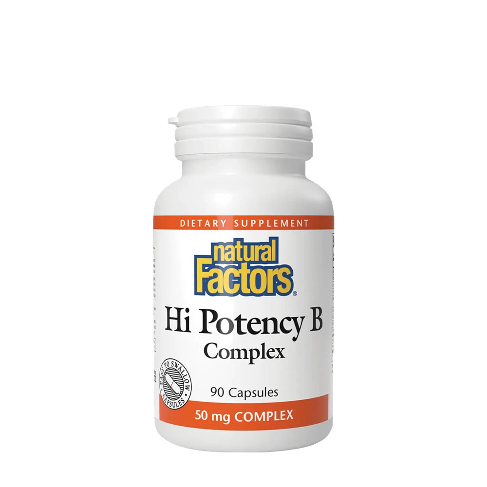 Natural Factors Hi Potency B Complex (90 Capsules)