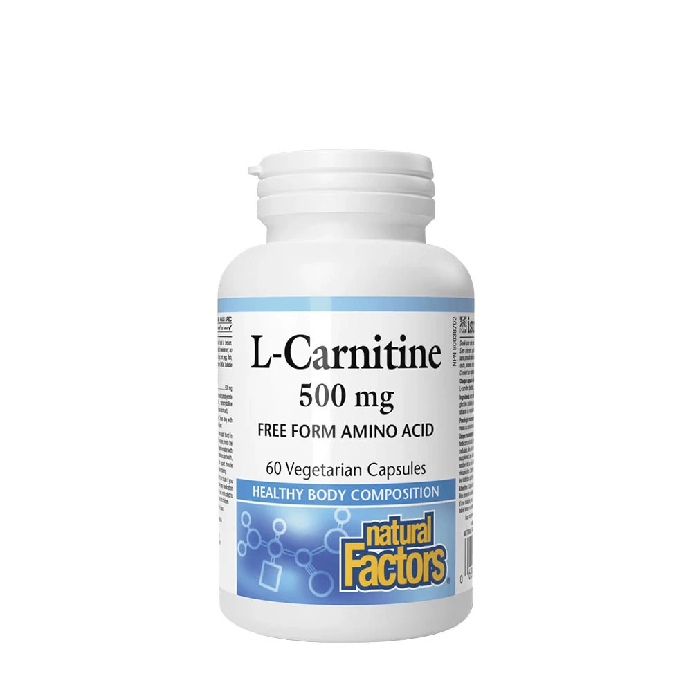 Natural Factors L-Carnitine 500 mg (60 Capsules)