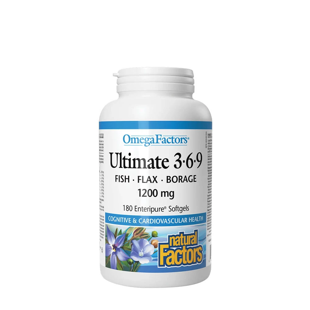 Natural Factors Ultimate 3-6-9 – 1200 mg (90 Softgels)