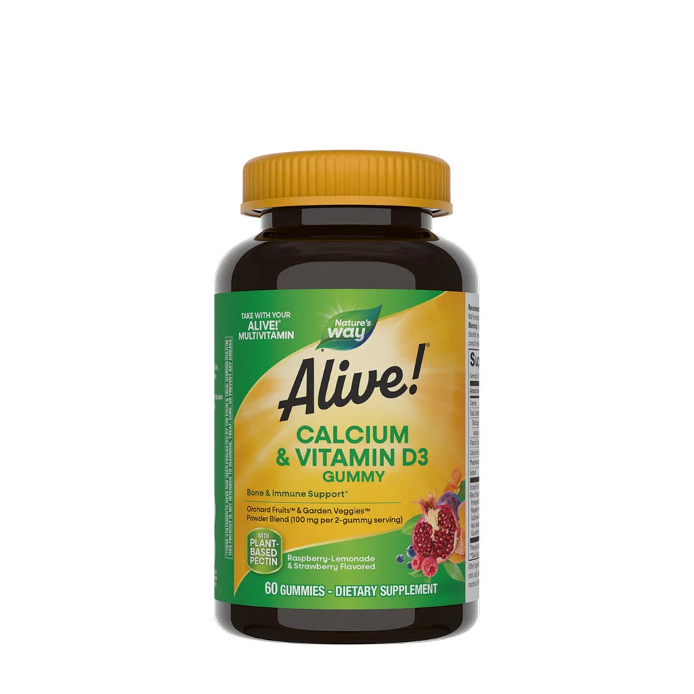 Nature's Way - Alive!® Calcium + D3 Gummies (60 Gummies)