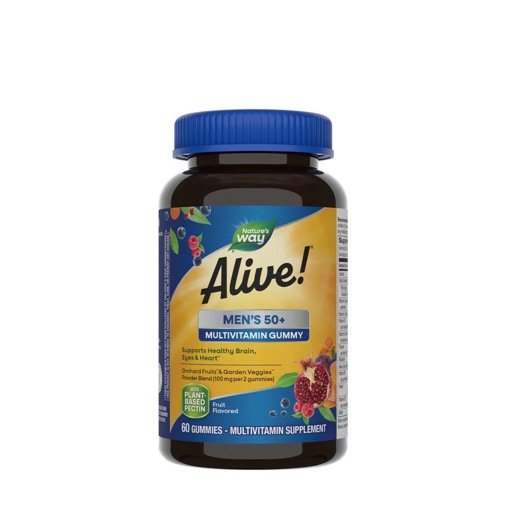 Nature's Way - Alive!® Men’s 50+ Gummy Multivitamin (60 Gummies)