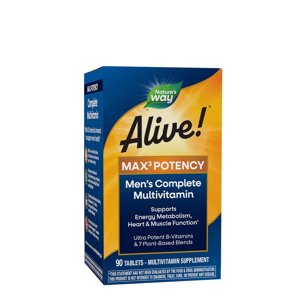 Nature's Way - Alive!® Men’s Max3 Daily Multivitamin (90 Tablets)