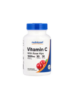 Nutricost - Vitamin C with Rose Hips Capsules (30 Capsules)