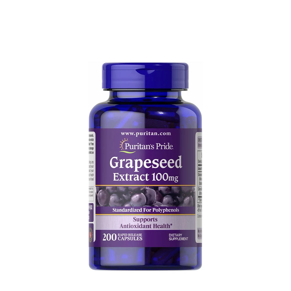 Puritans Pride Grapeseed Extract 100 mg (200 Capsules)