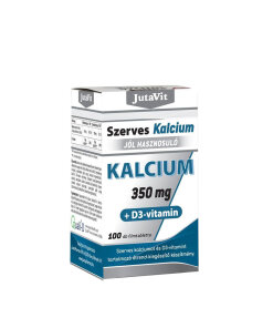 JutaVit Organic Calcium 350 mg + Vitamin D3 (100 Tablets)