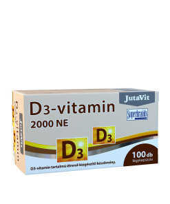JutaVit Vitamin D3 2000 IU (50 mcg) (100 Softgels)